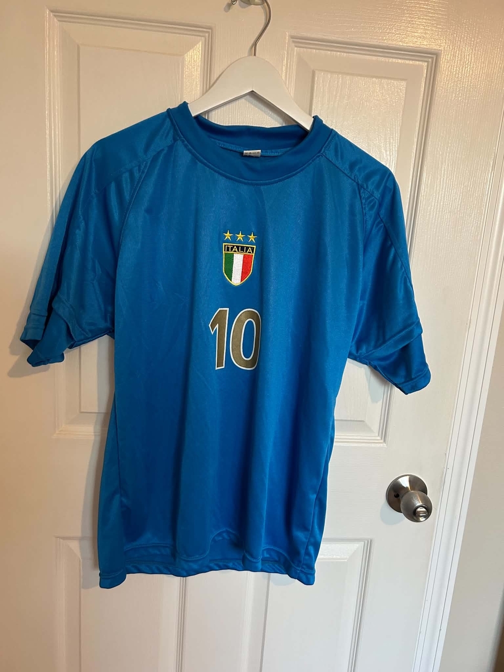 Blue Italy #10 Soccer Jersey